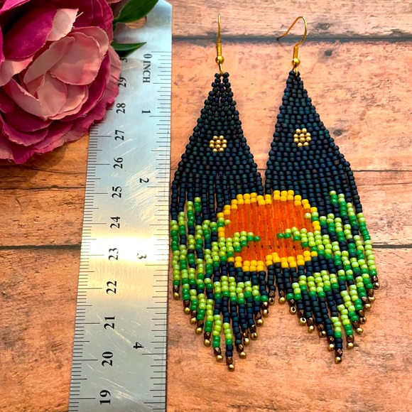 Beaded earring No200 - Picture 5 of 5